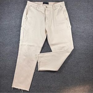Abercrombie & Fitch Mens Authentic Rigid Denim Loose Workwear Jean Utility 34x32